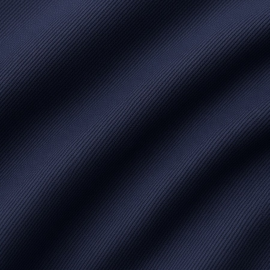 Navy wool twill swatch